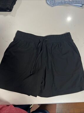 Black womens Drawstring Casual Shorts